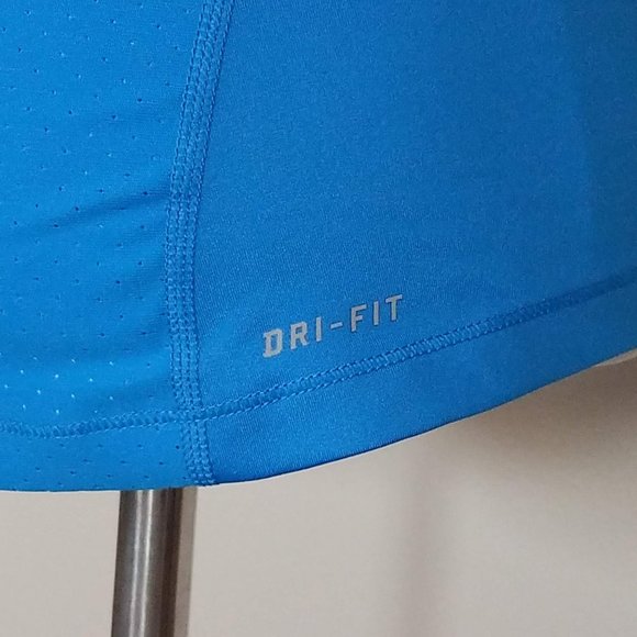 Nike Pro Dri-Fit Blue Sleeveless Racer Back Tank Top Size Small - Picture 5 of 8